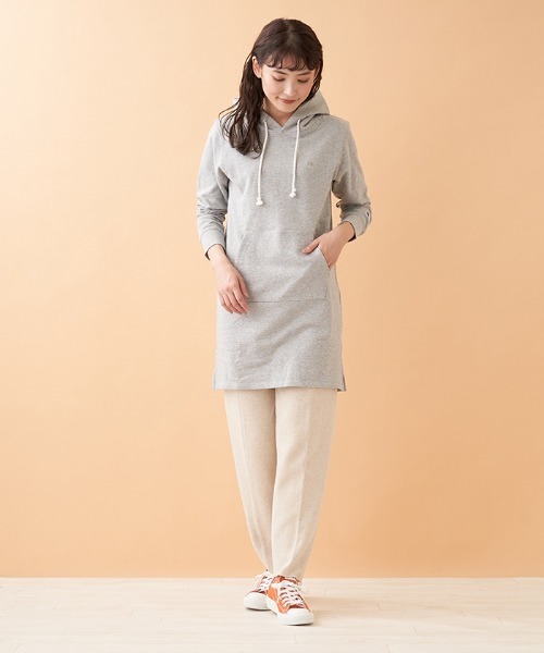 Champion（チャンピオン）の「【CHAMPION】スウェットロングパーカー（ニット/セーター・レディース・ダークネイビー/MD.GRY・2）」の8枚目の写真