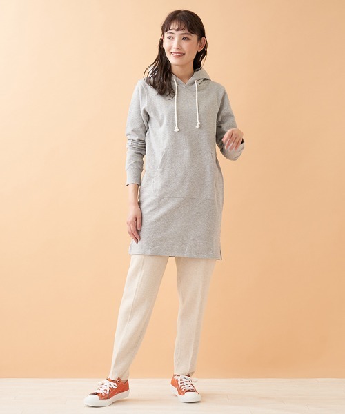 Champion（チャンピオン）の「【CHAMPION】スウェットロングパーカー（ニット/セーター・レディース・ダークネイビー/MD.GRY・2）」の11枚目の写真