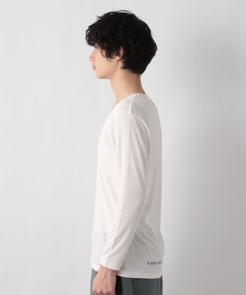 GLOBAL WORK(グローバルワーク)の「【Blintw】ブレスサーモVネック/944213(Tシャツ/カットソー・メンズ・ホワイト/ブラック・MEDIUM/LARGE)」の10枚目の写真