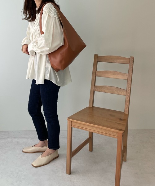 LE MORE（リモア）の「ドビーストライプブラウス（シャツ/ブラウス・レディース・ブラック/アイボリー・FREE）」の13枚目の写真