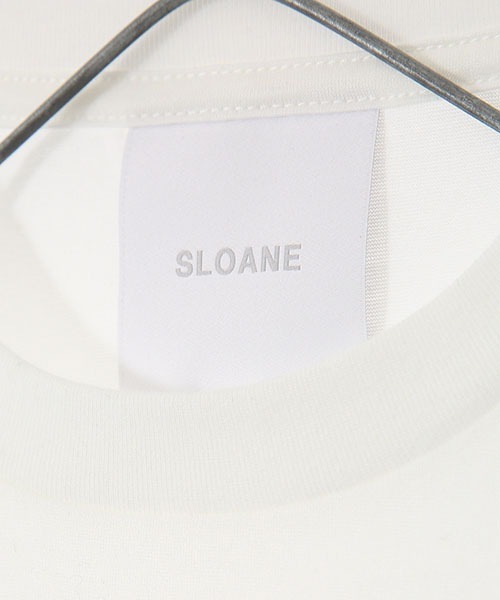 SLOANE（スローン）の「SLOANE / スローン：60/2 コットン天竺 Tシャツ：SL4S-T163[MUS]（Tシャツ/カットソー・メンズ・ホワイト/ブラック・4/3/5）」の16枚目の写真