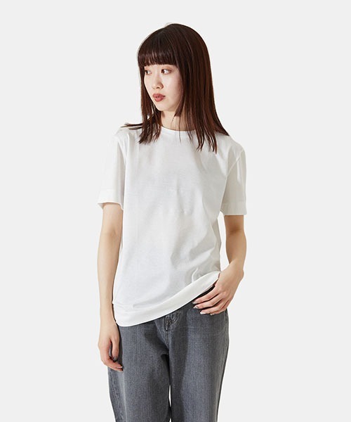 SLOANE（スローン）の「SLOANE / スローン：60/2 コットン天竺 Tシャツ：SL4S-T163[MUS]（Tシャツ/カットソー・メンズ・ホワイト/ブラック・4/3/5）」の21枚目の写真