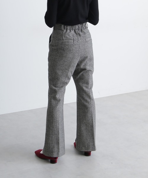 FREE'S MART（フリーズマート）の「【Sシリーズ対応】ヘリンボーンフレアパンツ（その他パンツ・レディース・ベージュ系その他/ブラック系その他・SMALL/MEDIUM）」の6枚目の写真