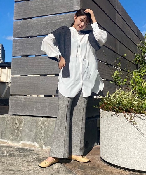 FREE'S MART（フリーズマート）の「【Sシリーズ対応】ヘリンボーンフレアパンツ（その他パンツ・レディース・ベージュ系その他/ブラック系その他・SMALL/MEDIUM）」の11枚目の写真