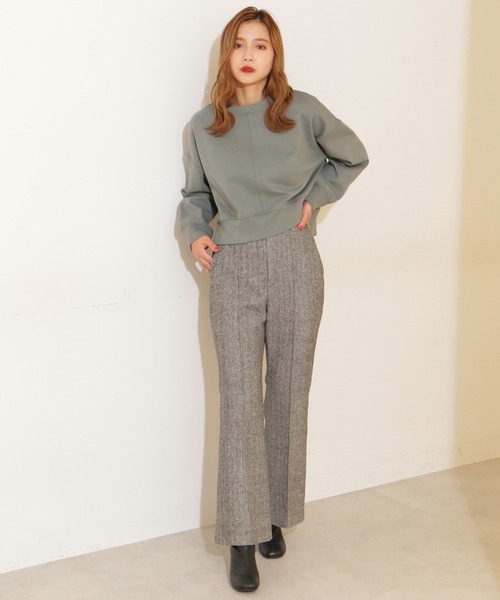 FREE'S MART（フリーズマート）の「【Sシリーズ対応】ヘリンボーンフレアパンツ（その他パンツ・レディース・ベージュ系その他/ブラック系その他・SMALL/MEDIUM）」の10枚目の写真