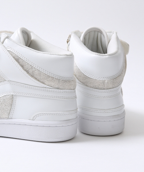 ABAHOUSE（アバハウス）の「レザーハイカットスニーカー（スニーカー・メンズ・ホワイト/イエロー・42/44/40）」の7枚目の写真