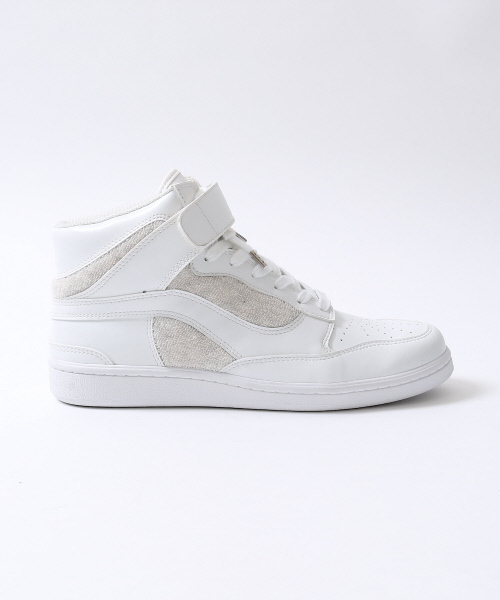 ABAHOUSE（アバハウス）の「レザーハイカットスニーカー（スニーカー・メンズ・ホワイト/イエロー・42/44/40）」の8枚目の写真