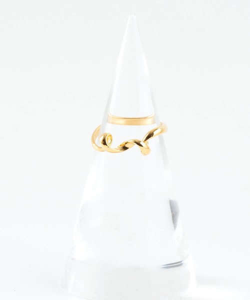 JUICY ROCK（ジューシーロック）の「GP(SV925)/SV925 ツイストピンキーリング（リング・レディース・シルバー/ゴールド・#4）」の11枚目の写真