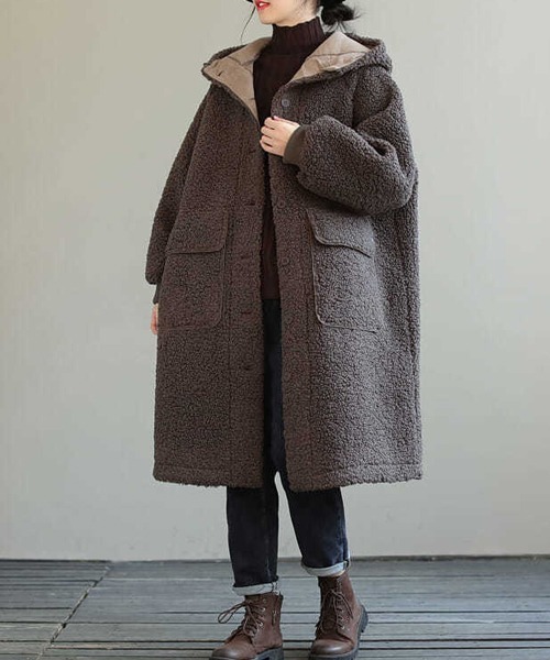 コールドブレーカー ジャーナルスタンダード ウール100 ボアガウン