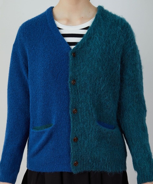 FRAPBOIS(フラボア)の「バイカーデ(カーディガン/ボレロ・レディース・ターコイズブルー/グレー・2/1)」の21枚目の写真