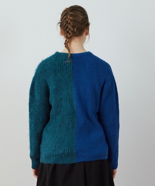 FRAPBOIS(フラボア)の「バイカーデ(カーディガン/ボレロ・レディース・ターコイズブルー/グレー・2/1)」の10枚目の写真