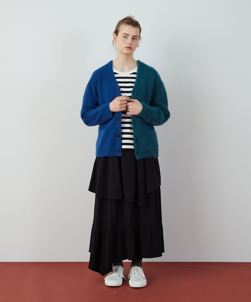 FRAPBOIS(フラボア)の「バイカーデ(カーディガン/ボレロ・レディース・ターコイズブルー/グレー・2/1)」の15枚目の写真