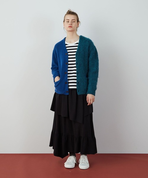 FRAPBOIS(フラボア)の「バイカーデ(カーディガン/ボレロ・レディース・ターコイズブルー/グレー・2/1)」の22枚目の写真