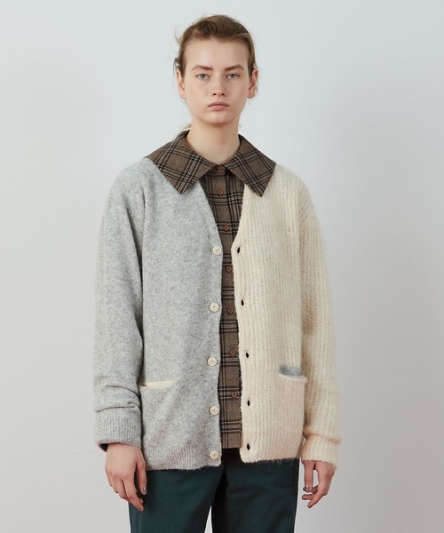 FRAPBOIS(フラボア)の「バイカーデ(カーディガン/ボレロ・レディース・ターコイズブルー/グレー・2/1)」の19枚目の写真