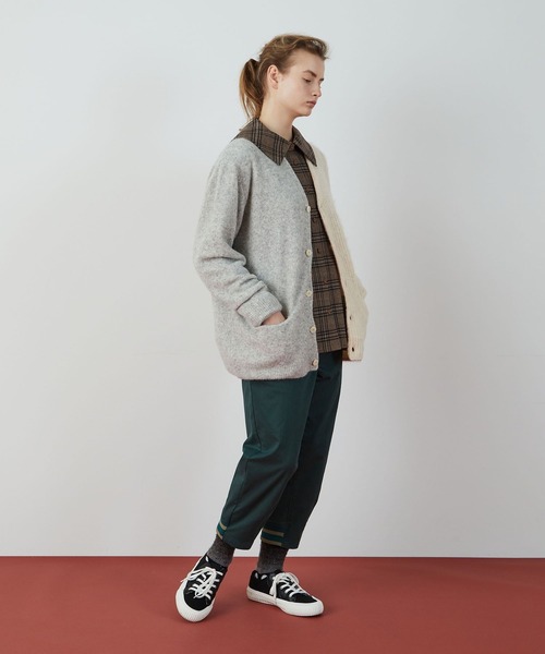 FRAPBOIS(フラボア)の「バイカーデ(カーディガン/ボレロ・レディース・ターコイズブルー/グレー・2/1)」の16枚目の写真