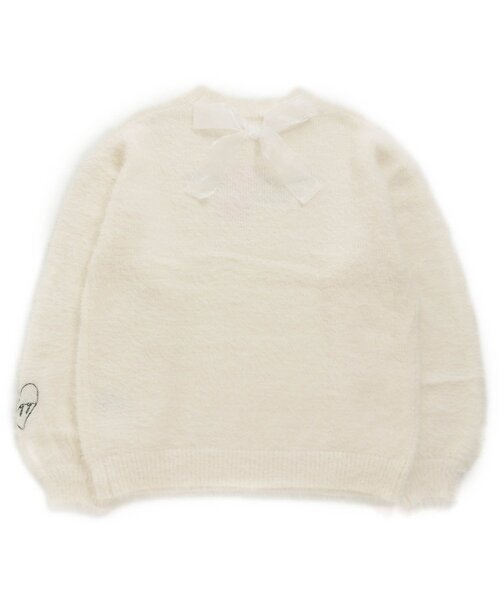 algy（アルジー）の「バックりぼんシャギーニット（ニット/セーター・キッズ・ブラック/サックスブルー/オフホワイト・SMALL/XX-SMALL/X-SMALL/MEDIUM）」の10枚目の写真