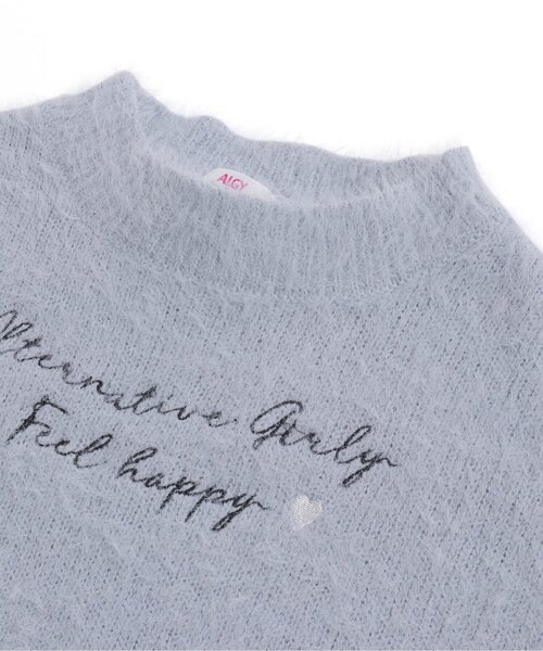 algy（アルジー）の「バックりぼんシャギーニット（ニット/セーター・キッズ・ブラック/サックスブルー/オフホワイト・SMALL/XX-SMALL/X-SMALL/MEDIUM）」の13枚目の写真