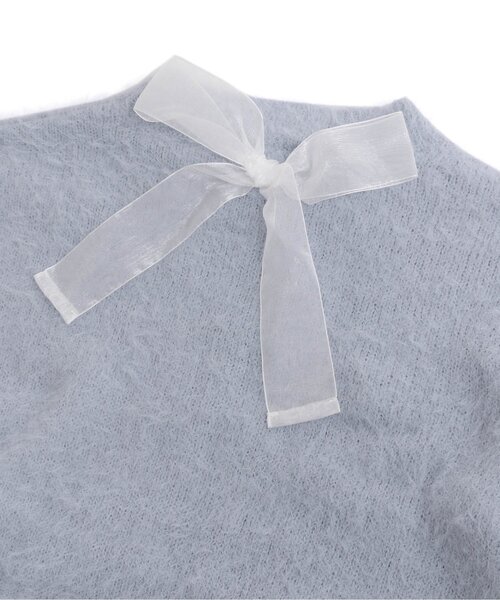 algy（アルジー）の「バックりぼんシャギーニット（ニット/セーター・キッズ・ブラック/サックスブルー/オフホワイト・SMALL/XX-SMALL/X-SMALL/MEDIUM）」の15枚目の写真