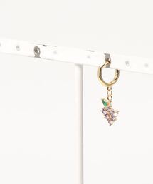 【Shirmie】フルーツモチーフ ゴールドフープピアス