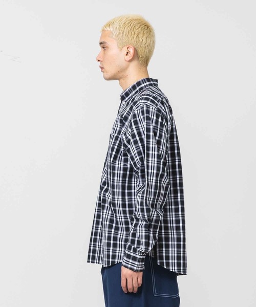 XLARGE（エクストララージ）の「EMBROIDERY L/S BD CHECK SHIRT（シャツ/ブラウス・メンズ・ブラック/ネイビー・S/M/L/XL）」の3枚目の写真