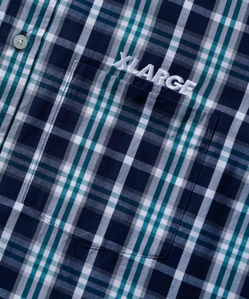 XLARGE（エクストララージ）の「EMBROIDERY L/S BD CHECK SHIRT（シャツ/ブラウス・メンズ・ブラック/ネイビー・S/M/L/XL）」の9枚目の写真