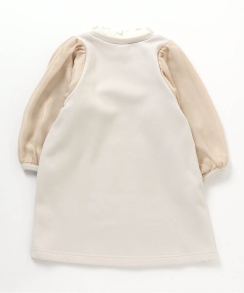 apres les cours（アプレレクール）の「ラメシフォンワンピース_裏シャギー（ワンピース・キッズ・ブルー/アイボリー・90/100/110/120/80/130/140）」の9枚目の写真