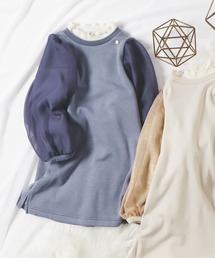 ラメシフォンワンピース_裏シャギー