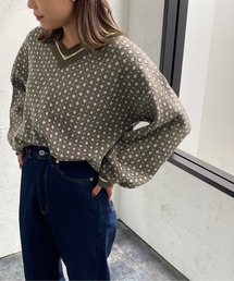 apres jour mignon | ジャガードニットトップス【ZOZOTOWN限定アイテム】(ニット/セーター)