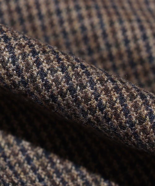 ROOPTOKYO（ループトウキョウ）の「FIVE BROTHER/ファイブブラザー HOUNDSTOOTH EASY PANTS 千鳥柄 イージーパンツ スリムフィット ウエストゴム（スラックス・メンズ・ブルー/ブラウン・L/M）」の3枚目の写真