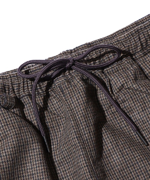 ROOPTOKYO（ループトウキョウ）の「FIVE BROTHER/ファイブブラザー HOUNDSTOOTH EASY PANTS 千鳥柄 イージーパンツ スリムフィット ウエストゴム（スラックス・メンズ・ブルー/ブラウン・L/M）」の4枚目の写真