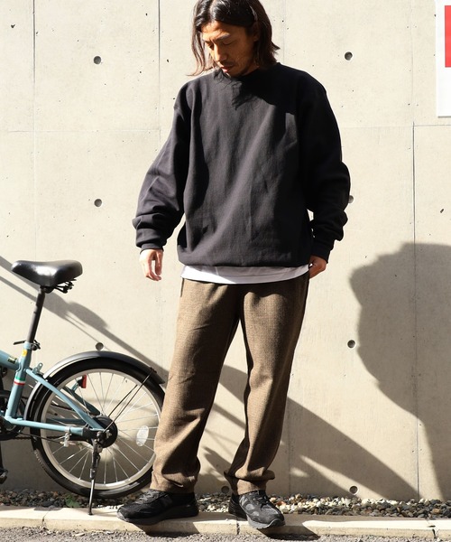 ROOPTOKYO（ループトウキョウ）の「FIVE BROTHER/ファイブブラザー HOUNDSTOOTH EASY PANTS 千鳥柄 イージーパンツ スリムフィット ウエストゴム（スラックス・メンズ・ブルー/ブラウン・L/M）」の11枚目の写真