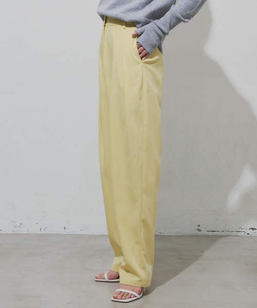 Aunt Marie's(アントマリーズ)の「ツイルタックパンツ(スラックス・レディース・ライトパープル/オレンジ/ネイビー/ブラック/アイボリー/ピンク/ピンク系その他/ブルー/イエロー・S/FREE/XS)」の13枚目の写真