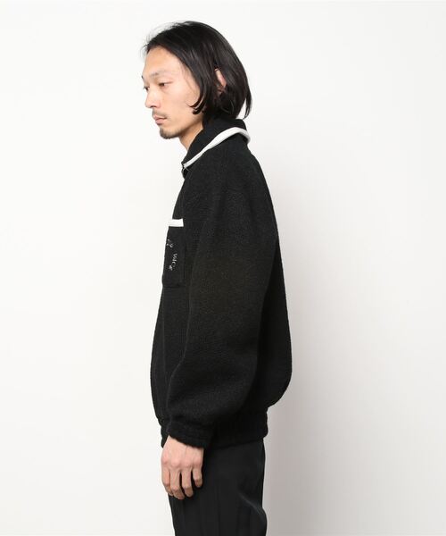 ESC STUDIO（イーエスシースタジオ）の「【ESC STUDIO/イーエスシー スタジオ】wool knit zip-up mtm/ウール ニット ジップアップ エムティーエム ハーフジップ スウェット（スウェット・メンズ・ブラック/ベージュ・ONE SIZE）」の17枚目の写真
