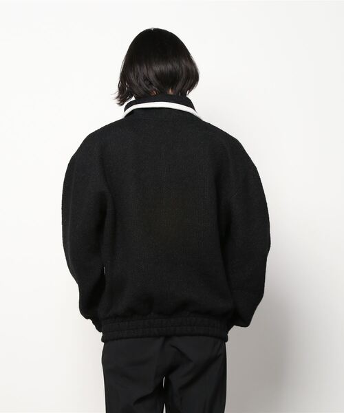 ESC STUDIO（イーエスシースタジオ）の「【ESC STUDIO/イーエスシー スタジオ】wool knit zip-up mtm/ウール ニット ジップアップ エムティーエム ハーフジップ スウェット（スウェット・メンズ・ブラック/ベージュ・ONE SIZE）」の20枚目の写真