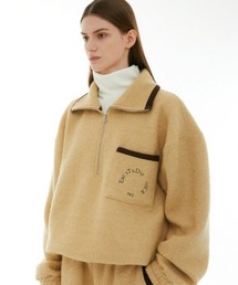 ESC STUDIO | 【ESC STUDIO/イーエスシー スタジオ】wool knit zip-up mtm/ウール ニット ジップアップ エムティーエム ハーフジップ スウェット(スウェット)