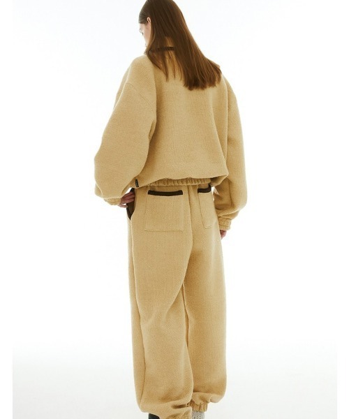 ESC STUDIO（イーエスシースタジオ）の「【ESC STUDIO/イーエスシー スタジオ】wool knit zip-up mtm/ウール ニット ジップアップ エムティーエム ハーフジップ スウェット（スウェット・メンズ・ブラック/ベージュ・ONE SIZE）」の22枚目の写真