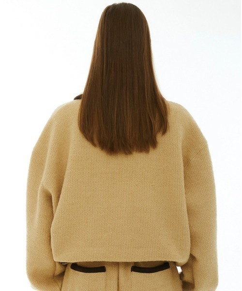 ESC STUDIO（イーエスシースタジオ）の「【ESC STUDIO/イーエスシー スタジオ】wool knit zip-up mtm/ウール ニット ジップアップ エムティーエム ハーフジップ スウェット（スウェット・メンズ・ブラック/ベージュ・ONE SIZE）」の12枚目の写真