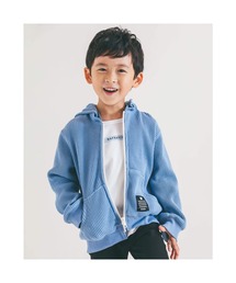 BeBe（ベベ）の「BeBe/取り外し可能フード付きワッフルパーカー(80~140cm)（パーカー・キッズ）」