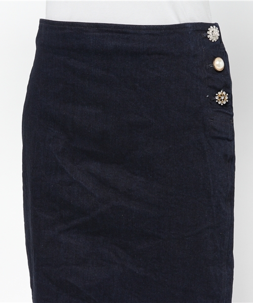 BEARDSLEY（ビアズリー）の「デニムタイトスカート（スカート・レディース・インディゴブルー・FREE）」の2枚目の写真