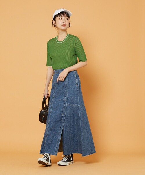 FREAK'S STORE（フリークスストア）の「SOMETHING × FREAK'S STORE/サムシング 別注Mermaid Skirt/別注マーメイドスカート(デニムスカート)（デニムスカート・レディース・ネイビー/ブルー・S/M）」の18枚目の写真
