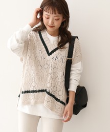SLOBE IENA | レース編みチルデンベスト◆(ベスト)