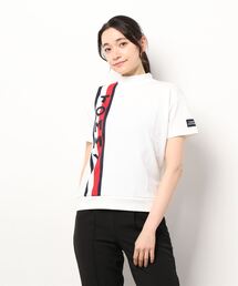[トミーヒルフィガーゴルフ] レディース THストライプ モックネックシャツ　 