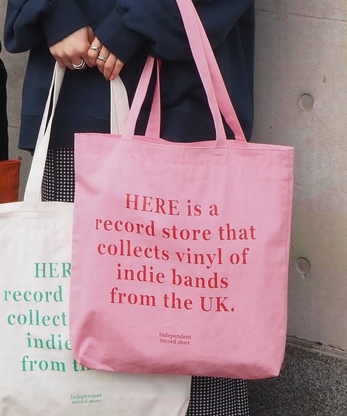 tiptop（ティップトップ）の「カラーロゴトートバッグ（トートバッグ・レディース・オフホワイト/オレンジ/グリーン/ライトグリーン/ライトピンク/ブルー・FREE）」の5枚目の写真