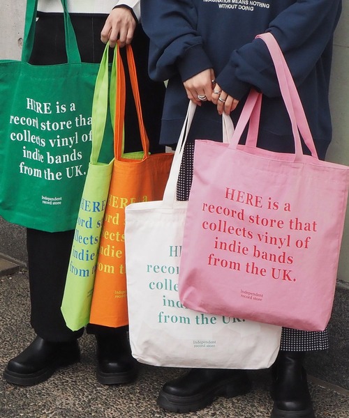 tiptop（ティップトップ）の「カラーロゴトートバッグ（トートバッグ・レディース・オフホワイト/オレンジ/グリーン/ライトグリーン/ライトピンク/ブルー・FREE）」の11枚目の写真