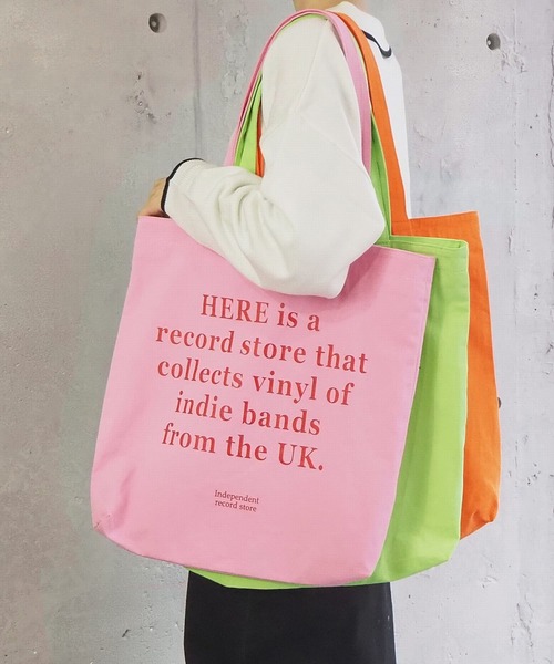 tiptop（ティップトップ）の「カラーロゴトートバッグ（トートバッグ・レディース・オフホワイト/オレンジ/グリーン/ライトグリーン/ライトピンク/ブルー・FREE）」の12枚目の写真