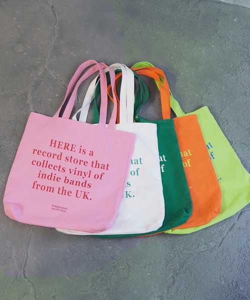 tiptop（ティップトップ）の「カラーロゴトートバッグ（トートバッグ・レディース・オフホワイト/オレンジ/グリーン/ライトグリーン/ライトピンク/ブルー・FREE）」の16枚目の写真