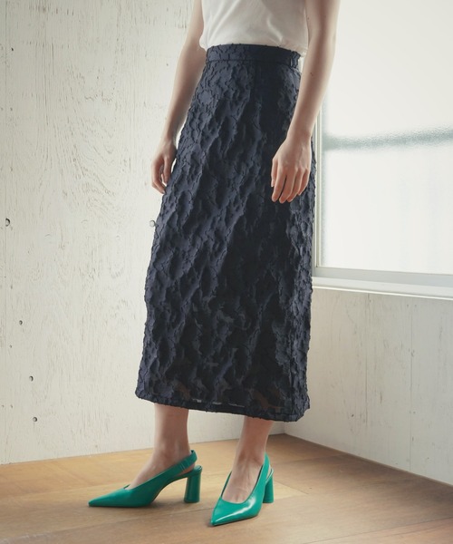 AULI（アウリィ）の「【低身長向けサイズ】シアータイトロングスカート（スカート・レディース・ブラック/イエロー/アイボリー・S/XS）」の19枚目の写真