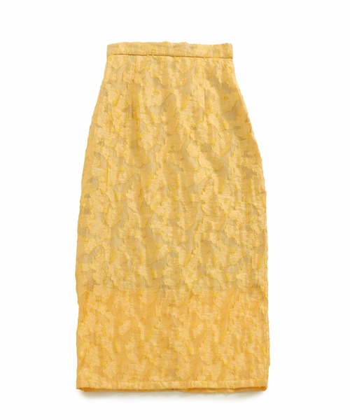 AULI（アウリィ）の「【低身長向けサイズ】シアータイトロングスカート（スカート・レディース・ブラック/イエロー/アイボリー・S/XS）」の12枚目の写真