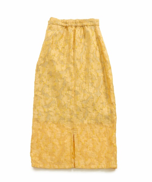 AULI（アウリィ）の「【低身長向けサイズ】シアータイトロングスカート（スカート・レディース・ブラック/イエロー/アイボリー・S/XS）」の18枚目の写真