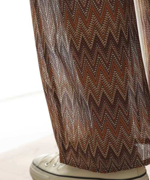 SENSE OF PLACE by URBAN RESEARCH（センスオブプレイスバイアーバンリサーチ）の「カットジャガードイージーパンツ（その他パンツ・レディース・ブラウン系その他/ブルー系その他・ONE）」の19枚目の写真